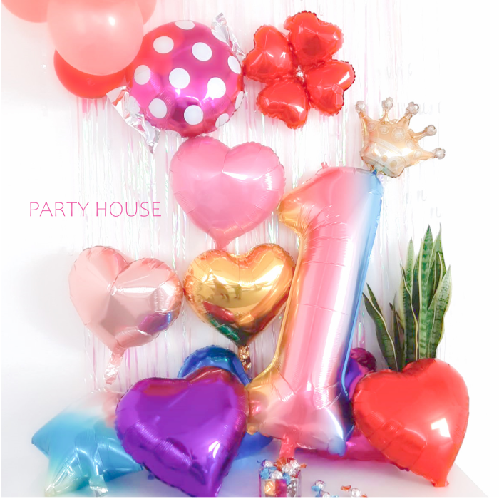 crown number balloon