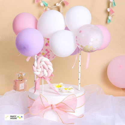 cake grape balloons